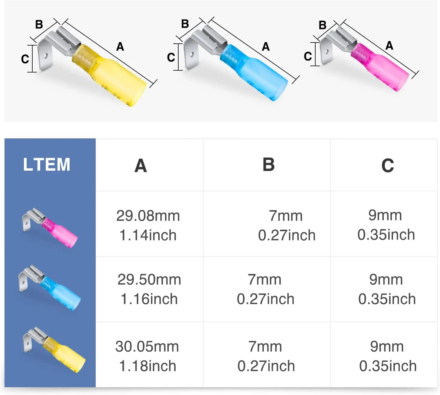140Pcs Heat Shrink Wire Connectors