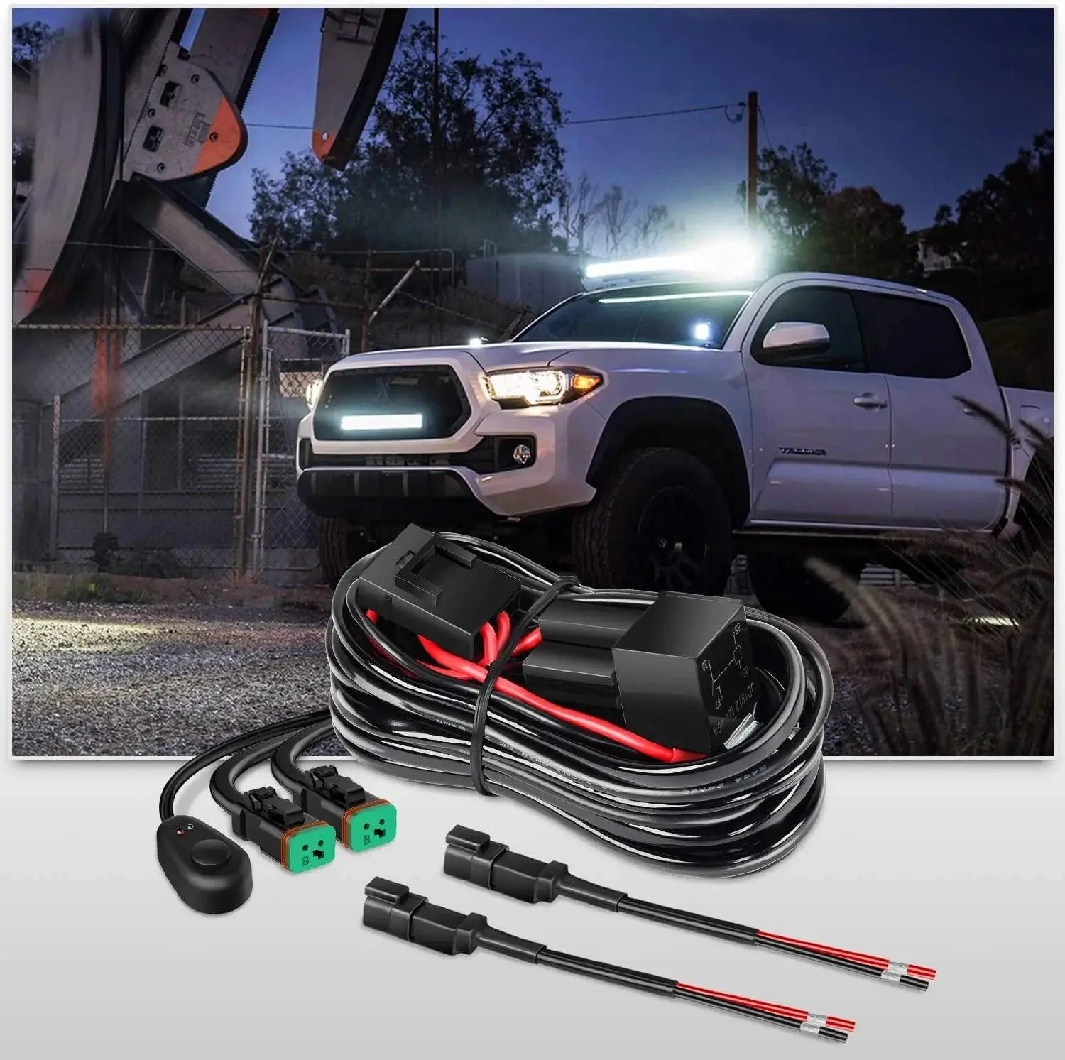 14AWG 11.5FT DT Connector Wire Harness Kit 2 Leads W/ 12V On-Off Switch