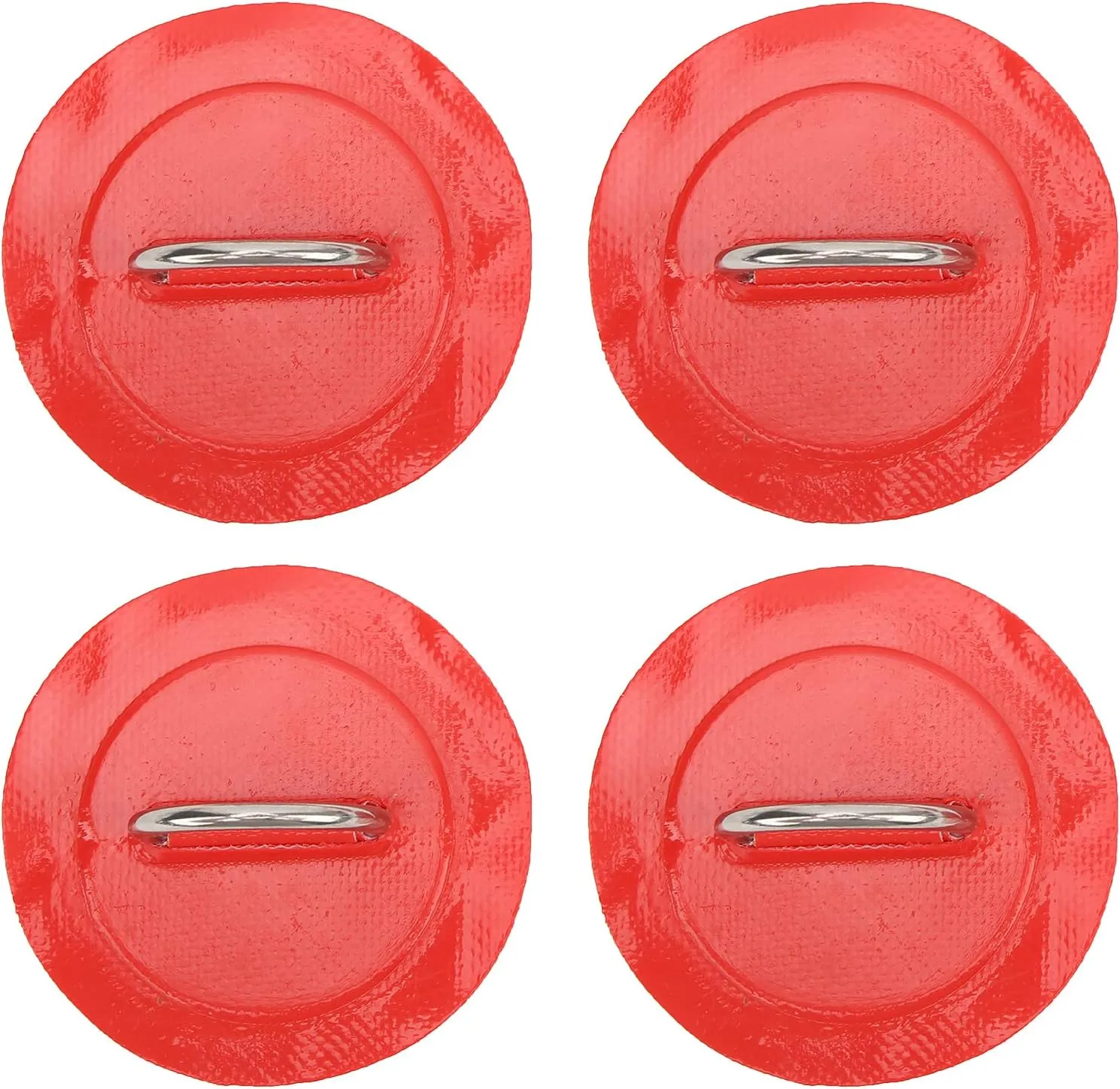 4 Pack D Ring Pad, Circular PVC Patch for Inflatable Boat Raft Kayak Dinghy Deck Surfboard Stand Up Paddleboard Canoe, NO Glue Included