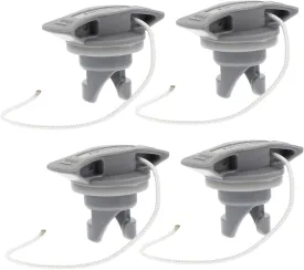 4pc Air Valve Cover Set for Dinghy Boat Kayak Canoe Inflatable Boat Sup Plug Scupper Plugs