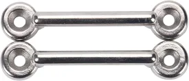 Amarine Made Stainless Steel Bimini Top Strap Pad Eye Footman's Loop Heavy Duty for Jeep Corvette,Buggy,Kayak Tie Downs