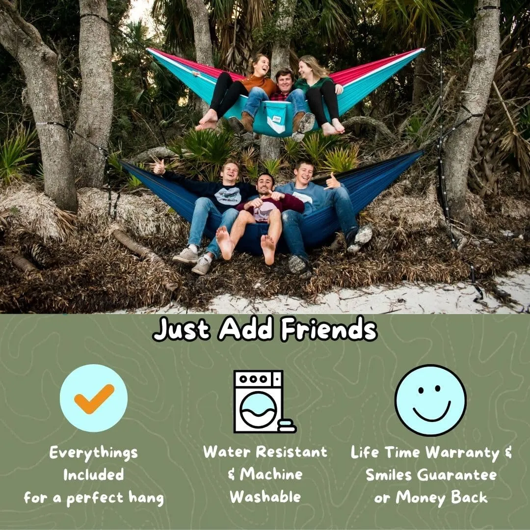 Camping Hammocks | Single Double and Bunk Bed Backpacking Hammock | Featherlite Outdoorsman Survival | hammok hamick hamock | (Lady Liberty, Single)