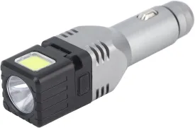 Car Plug in Flashlight Rechargeable Dual Light Source Super Bright Mini Handheld Automobile Charged Emergency Torch