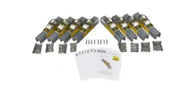 Fall Protection Distributors LLC SSRA1 8 Piece Contractor Pack - OSHA/ANSI Certified Fall Protection Aluminum Roof Anchors with D-Ring - 4.5 lbs