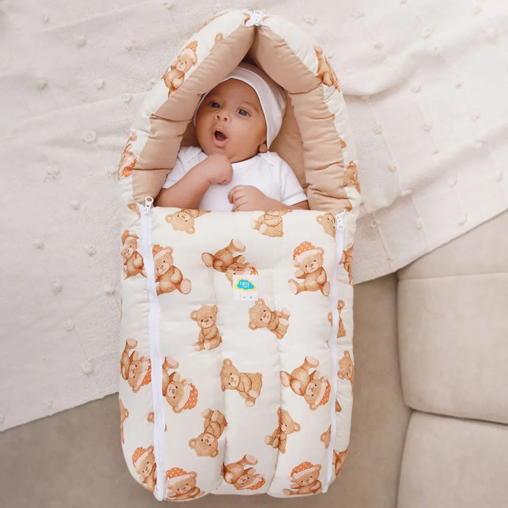 Fancy Fluff Organic Carry Nest - Cuddle Bear
