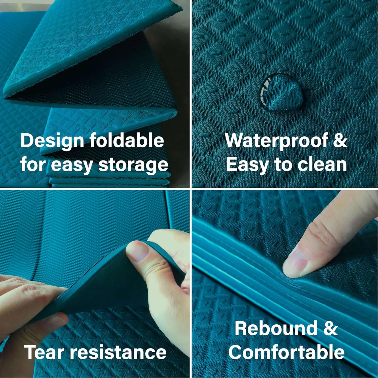 Foldable Yoga Exercise Mat  Lightweight, Anti-Slip, and Easy to Store for Yoga, Pilates, Home Workouts, and Floor Exercises