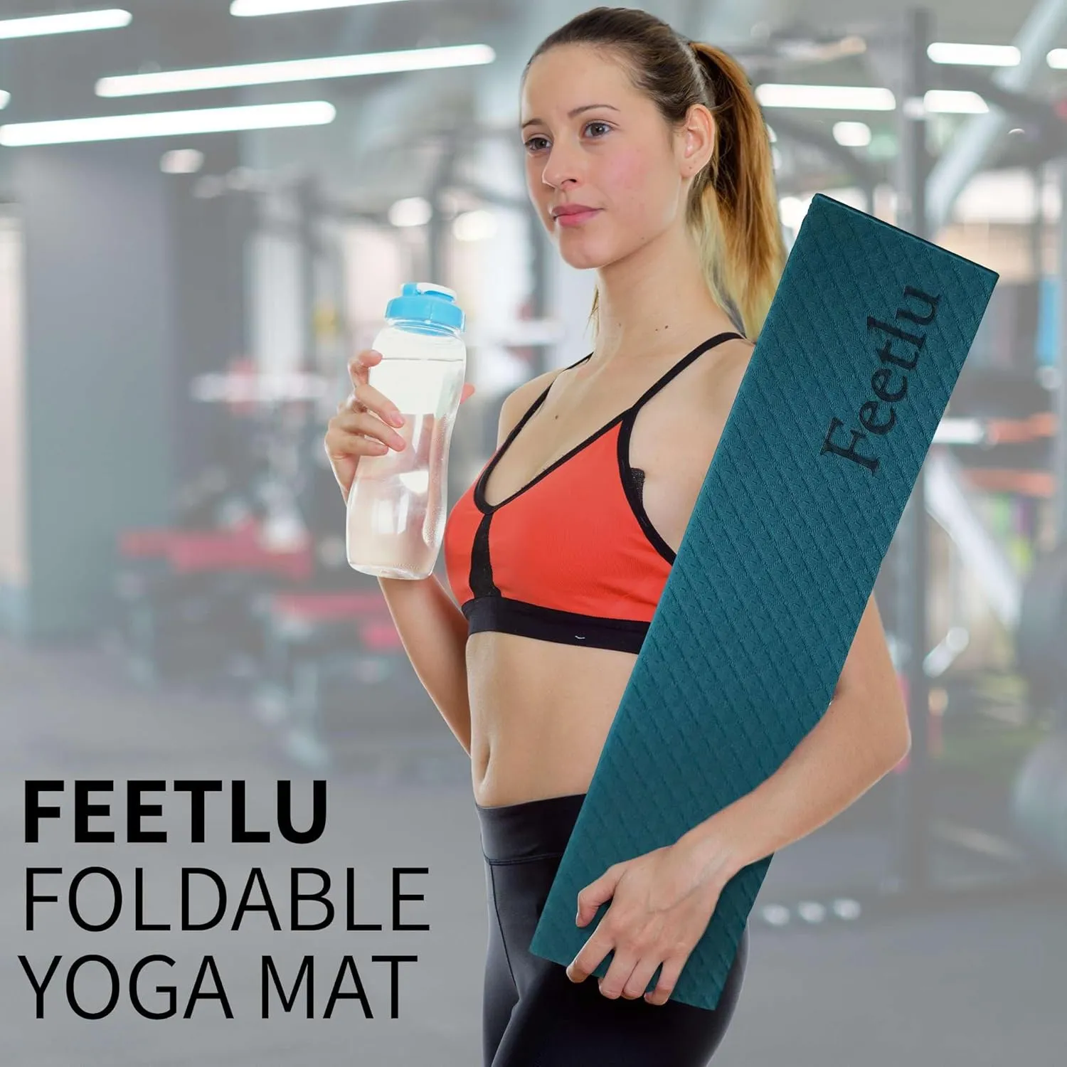 Foldable Yoga Exercise Mat  Lightweight, Anti-Slip, and Easy to Store for Yoga, Pilates, Home Workouts, and Floor Exercises
