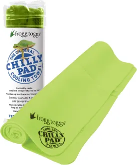 FROGG TOGGS Chilly Pad, Instant Cooling Towel, Long Lasting, Reusable, Sports and Outdoors Neck Towel 33x13