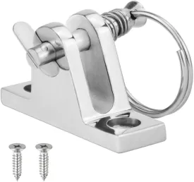 Heavy Duty Stainless Steel 316 Bimini Top Hinges Built for Boating Applications with Fast Release Pin
