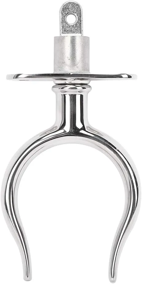 Lifeboat Rowing Boat Paddle Fork 316 Stainless Steel Fixed Rod Raft Accessories Boat Oarlock Lifeboat Paddle Fork Marine Stainless Steel Paddle Fork with High Mirror Polished Surf
