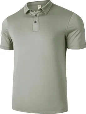 Men's Performance Golf Polo Shirt - Lightweight, Quick-Dry & Anti-Odor Stretch Fabric, UPF 50  Golf Tennis Casual Wear