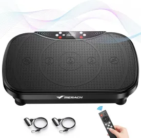 MERACH Vibration Plate Exercise Machine, Vibration Plate with Bluetooth and LED Display, Vibrating Plate Exercise Machine for Women Men, Workout Equipment for Home