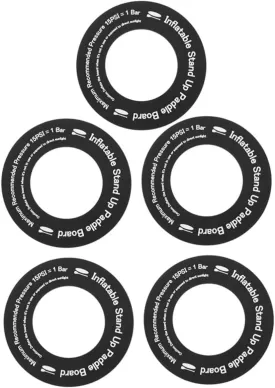 Mikikit 5Pcs Inflatable Surfboard Valve Pads Durable Gasket for Inflatable Bed Mattresses Lightweight and Flexible Valve Sign Pads for Paddleboard Accessories