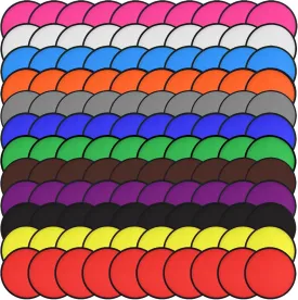 Mototo 180 Pieces Foldable Flying Disc Fans with Bag Folding Pocket Toy Set for Kids Fun Birthday Party Favors Summer Outdoor Activity Game Halloween Christmas, 12 Colors