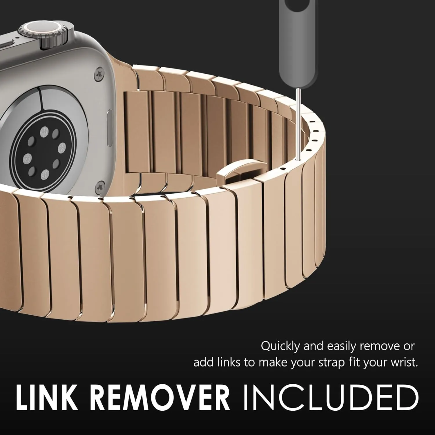 NewWays Link Bracelet Compatible with Apple Watch Band