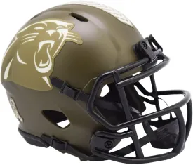 Riddell Carolina Panthers NFL Salute to Service Speed Mini Helmet
