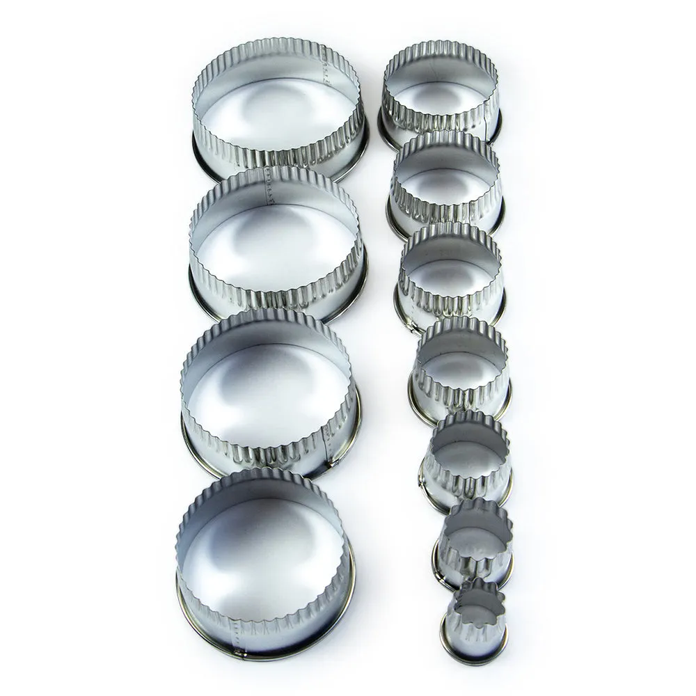 Stainless Steel Round Cutters Fluted