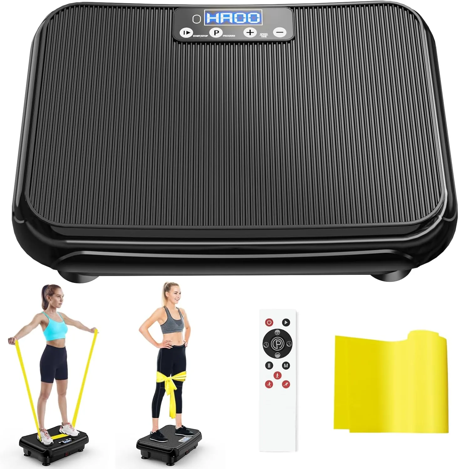 Vibration Plate Exercise Machine: TISSCARE Vibrating Plates for Lymphatic Drainage and Weight Loss, 300Lbs Capacity Full Body Power Shake Workout Platform for Home Cardio Fitness